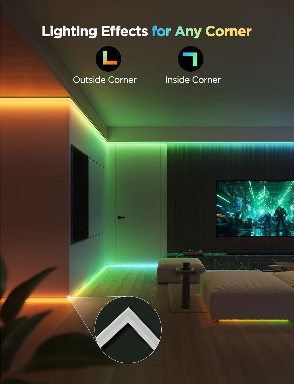 Govee LED Strip Lights with Covers