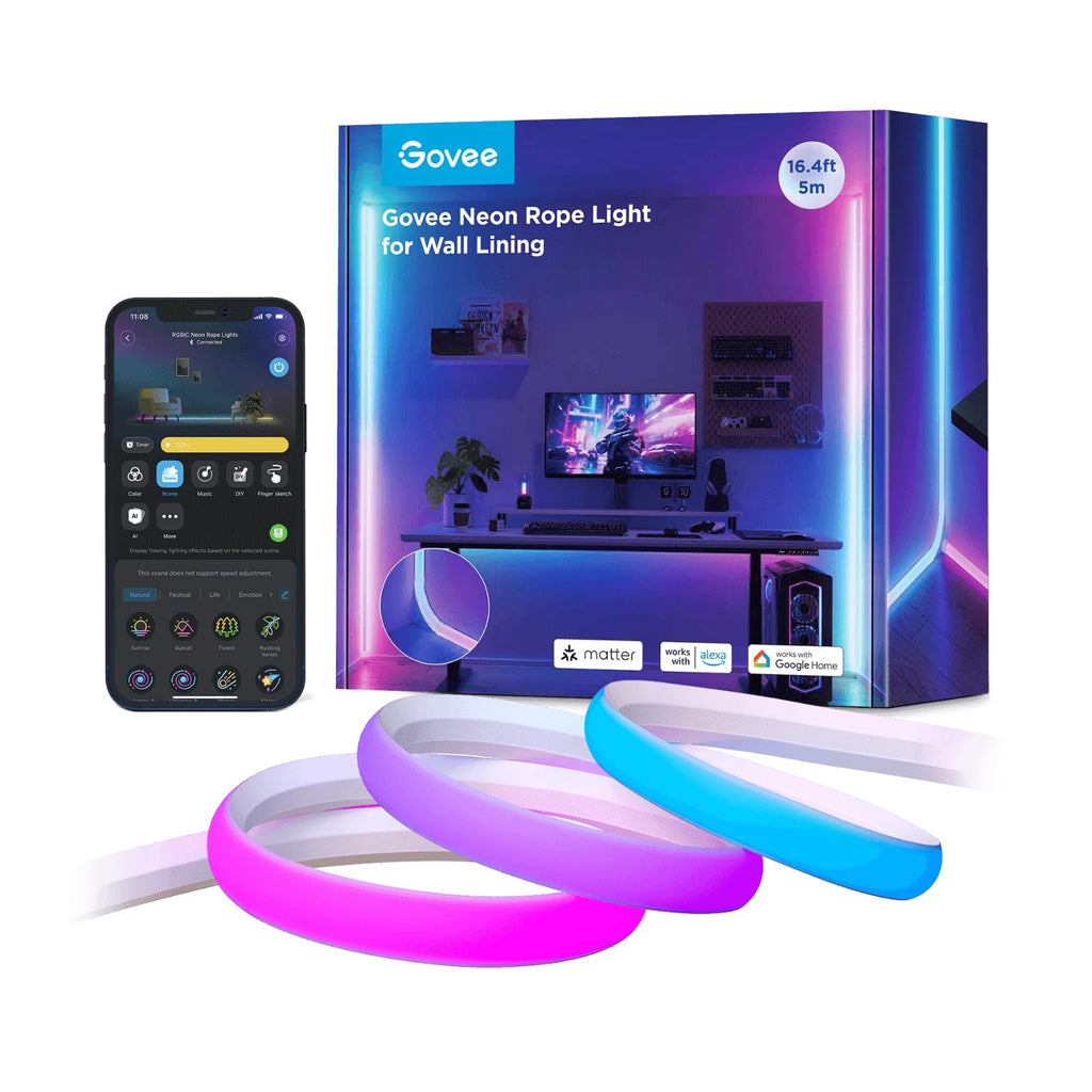 Govee Rope Lights for Wall Lining