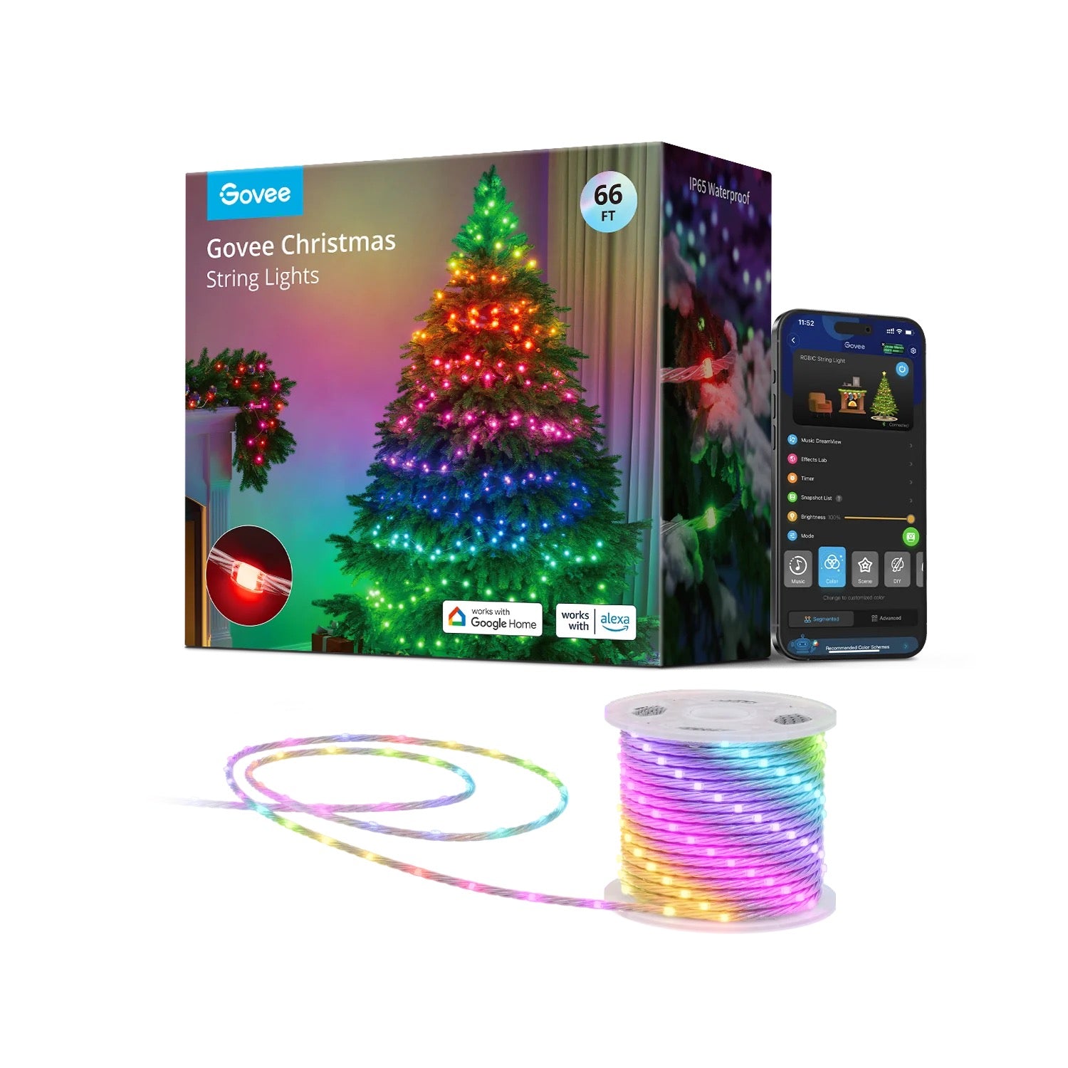 Govee Christmas String Lights 66ft (20.12m)