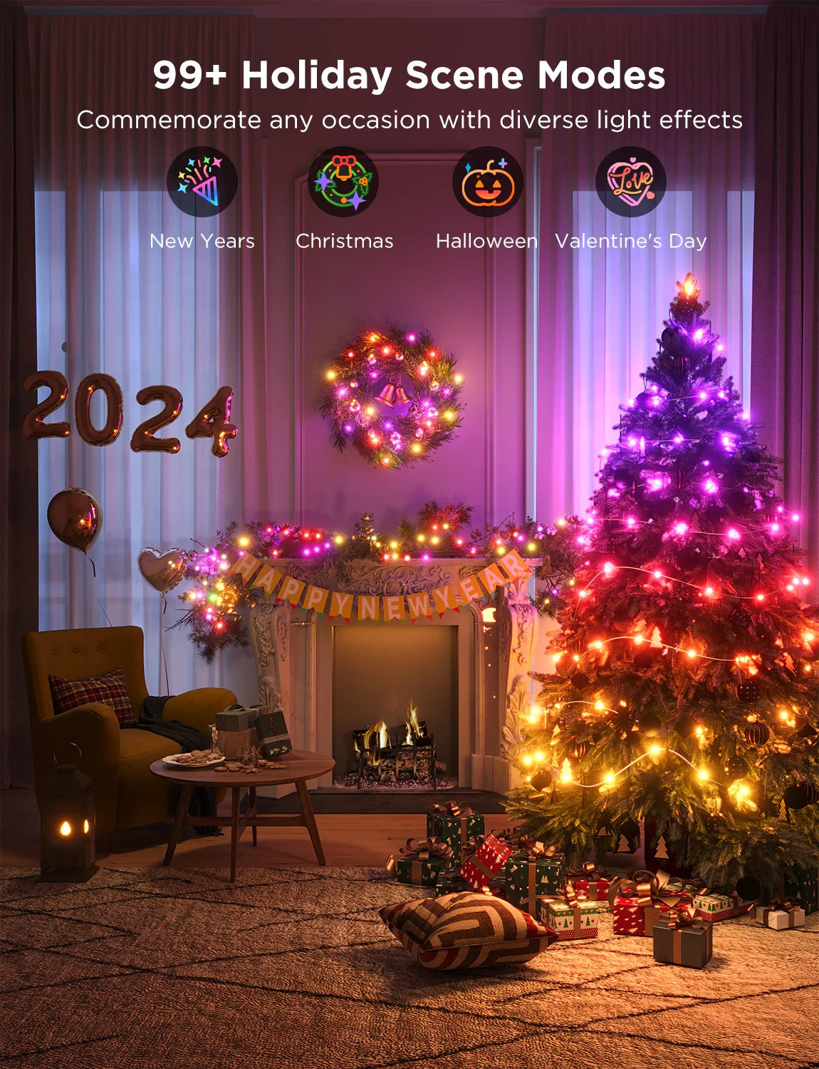 Govee Christmas String Lights 66ft (20.12m)