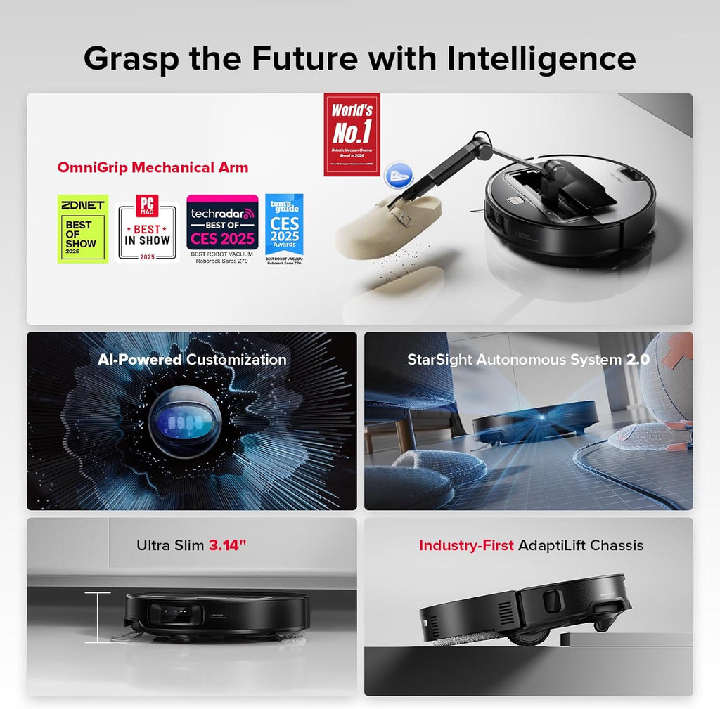 roborock Saros Z70 Robot Vacuum and Mop