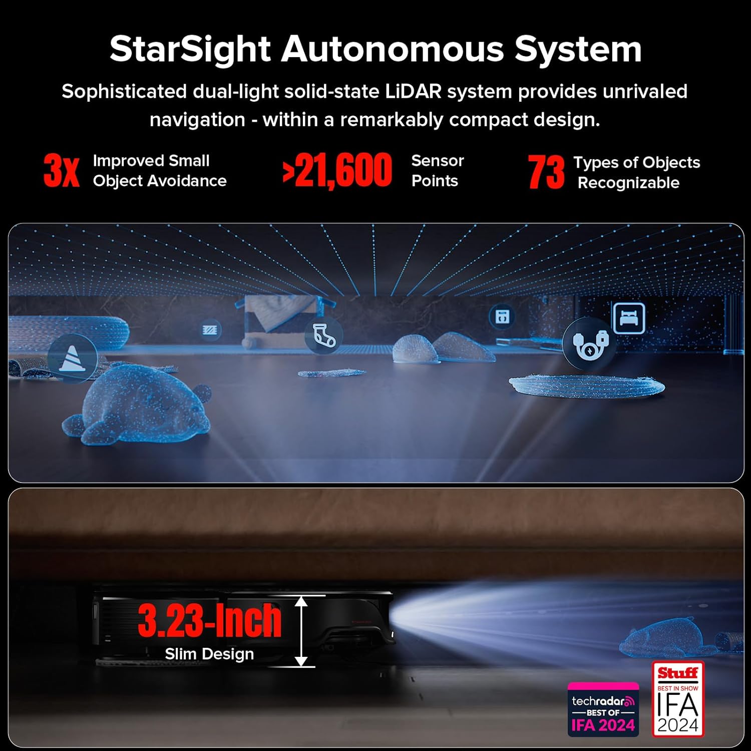 Roborock Qrevo Slim Robot Vacuum and Mop Combo